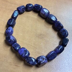 Vibrant Purple Charoite Beaded Bracelet ❣️New Collection